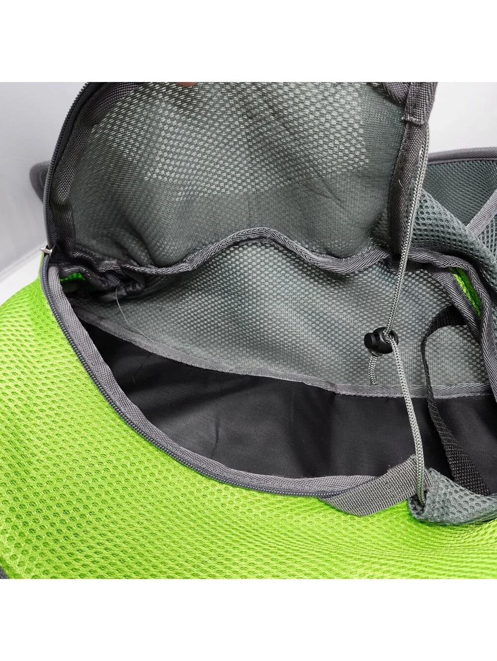 Cisno Padded Pet Sling Carrier Gray Lime Hands Free Crossbody Dog Cat Carrier